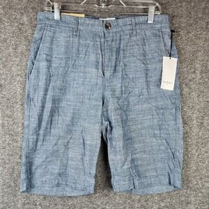 Goodfellow & Co Shorts Mens 30 Linden Short Blue Chambray Flat Front NEW